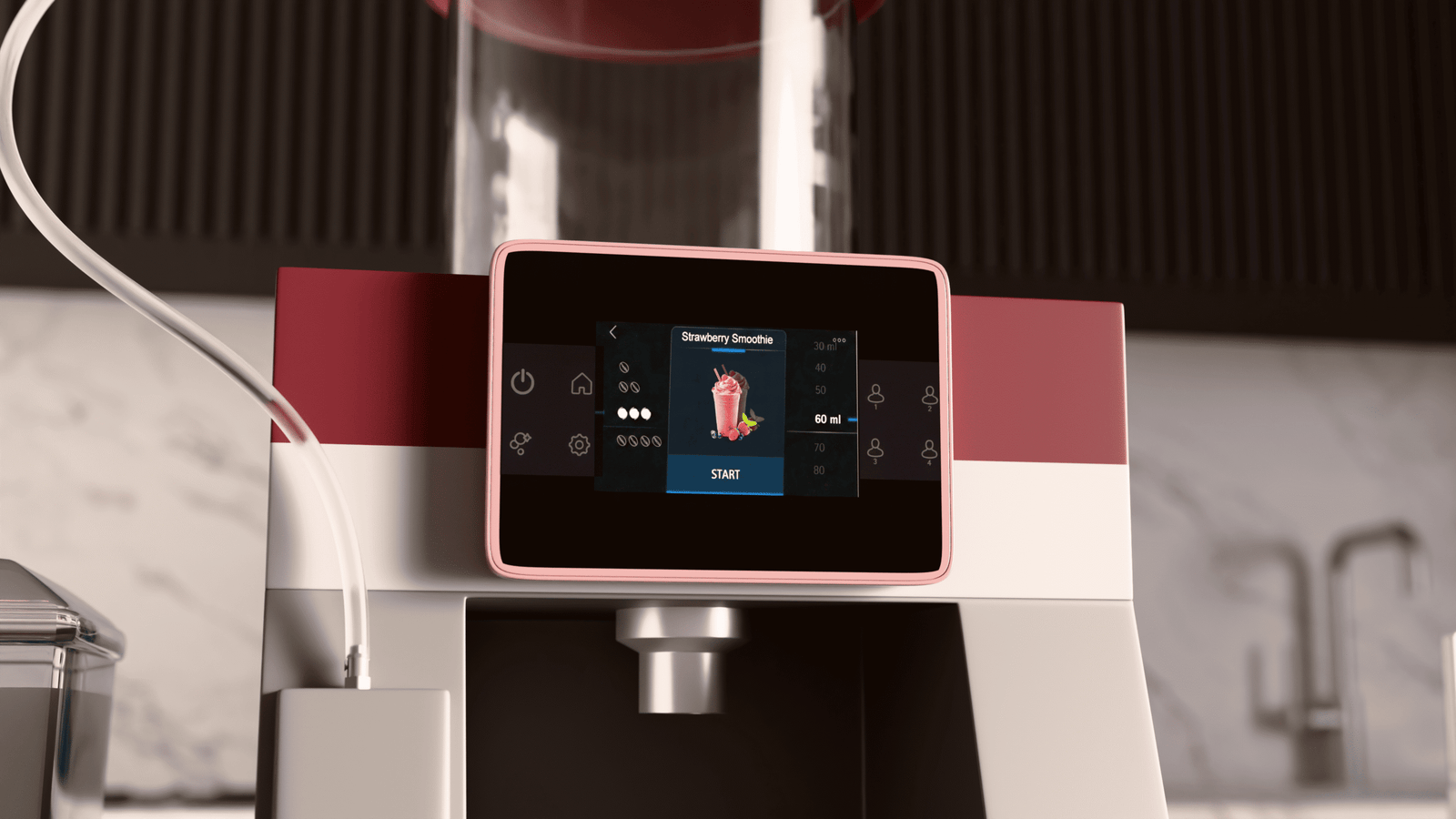 Touch screen Recipe Control for Consistent Portions